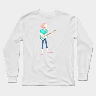 Pearl playing guitar Long Sleeve T-Shirt